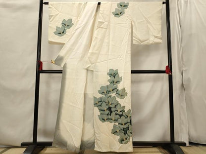 平和屋着物■訪問着　舞花文　金彩　正絹　逸品　AABI8309st