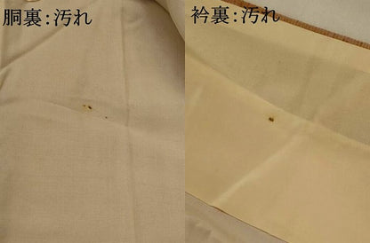 平和屋着物■訪問着　紬地　正倉院花文　正絹　逸品　AABI8312st