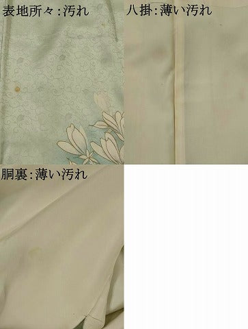 平和屋着物■訪問着　枝花文　暈し染め　金彩　正絹　逸品　AABI8314st