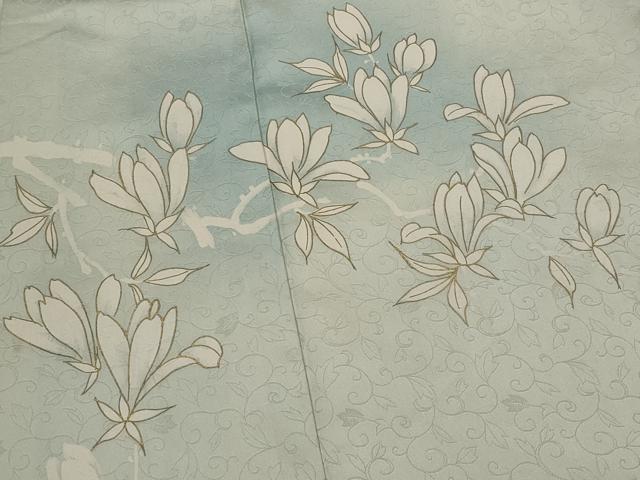 平和屋着物■訪問着　枝花文　暈し染め　金彩　正絹　逸品　AABI8314st