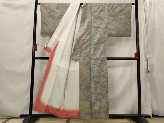 平和屋着物■本場大島紬　7マルキ　流水文　正絹　逸品　AABI8316st