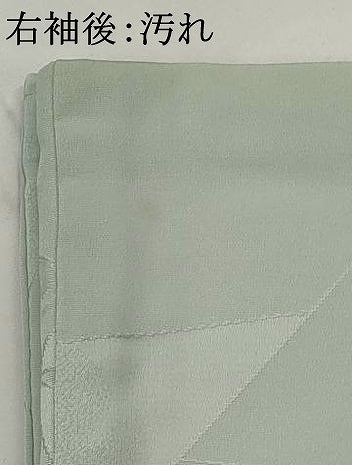 平和屋着物■上質な色無地　吉祥切嵌地紋　秘色色　正絹　逸品　未使用　AABI8322st