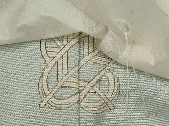 平和屋着物■上質な色無地　吉祥切嵌地紋　秘色色　正絹　逸品　未使用　AABI8322st
