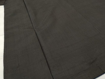 平和屋着物■男性　紬　縞　正絹　逸品　AABI8323st