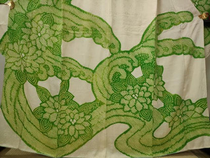 平和屋着物■豪華振袖　絞り　立波花文　正絹　逸品　AABI8328st