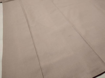 平和屋着物■上質な紬　色無地　薄柿色　正絹　逸品　AABI8330st