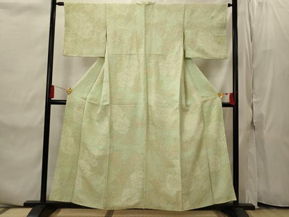 平和屋着物■上質な小紋　絞り　草花文　正絹　逸品　AABI8334st