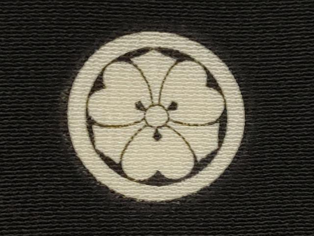平和屋着物■豪華黒留袖　駒刺繍　御所車花松文　金彩　正絹　逸品　AABI8337st