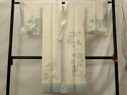 平和屋着物■長襦袢　袷　色紙花文　正絹　逸品　AABI8341st