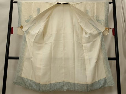 平和屋着物■長襦袢　袷　色紙花文　正絹　逸品　AABI8341st