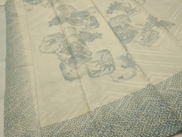 平和屋着物■長襦袢　袷　色紙花文　正絹　逸品　AABI8341st