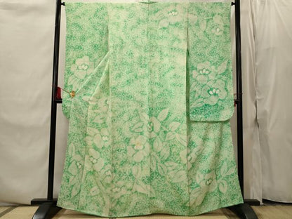 平和屋着物■豪華振袖　絞り　草花文　正絹　逸品　AABI8342st