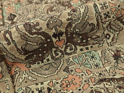 平和屋着物■お召　鳳凰花文　正絹　逸品　AABI8347st