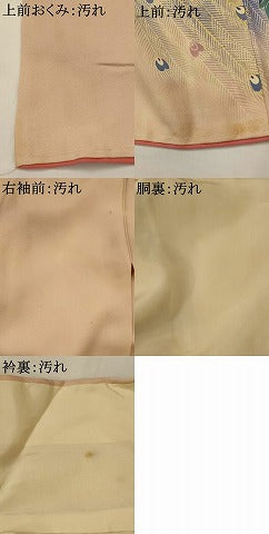 平和屋着物■訪問着　孔雀花文　金彩　正絹　逸品　AABI8350st