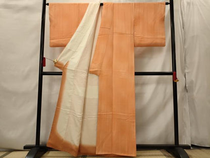 平和屋着物■上質な小紋　組み紐地紋　暈し染め　正絹　逸品　AABI8362st