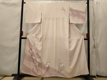 平和屋着物■訪問着　草花文　暈し染め　正絹　逸品　AABI8367st