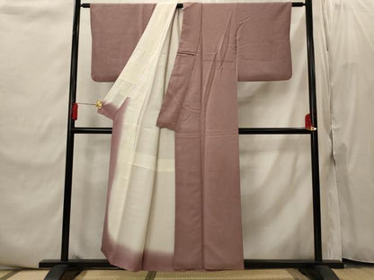 平和屋着物■上質な小紋　作家物　お召地　刺繍　舞花文　正絹　逸品　AABI8406st