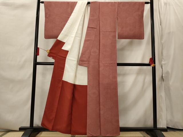 平和屋着物■江戸小紋　内田秀一　蜀江寄せ小紋柄　三越扱い　正絹　逸品　AABI8407st