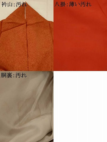 平和屋着物■訪問着　刺繍　地紙花文　金銀彩　金糸　正絹　逸品　AABI8413st