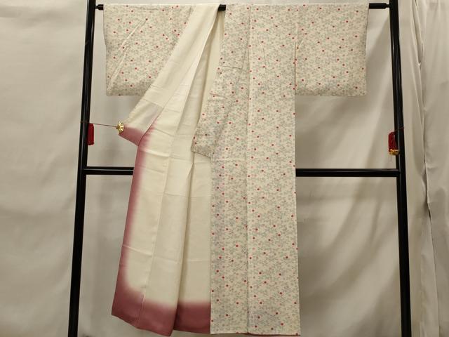 平和屋着物■上質な小紋　舞花文　正絹　逸品　AABI8415st