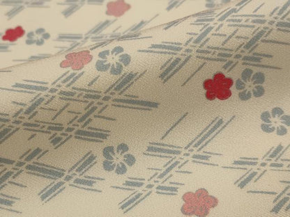 平和屋着物■上質な小紋　舞花文　正絹　逸品　AABI8415st