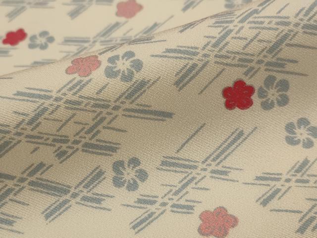 平和屋着物■上質な小紋　舞花文　正絹　逸品　AABI8415st