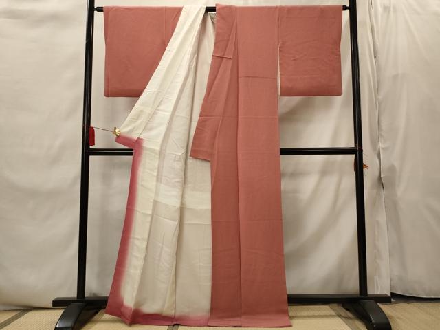 平和屋着物■江戸小紋　作家物　鮫小紋柄　鬼しぼ縮緬　正絹　逸品　AABI8416st