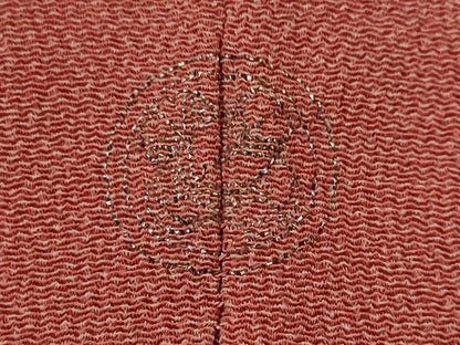 平和屋着物■江戸小紋　作家物　鮫小紋柄　鬼しぼ縮緬　正絹　逸品　AABI8416st