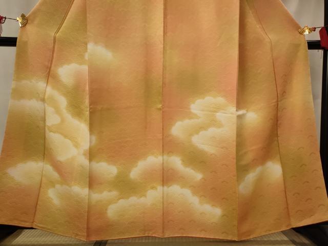 平和屋着物■訪問着　雲取り文様　暈し染め　ますいわ屋扱い　正絹　逸品　未使用　AABI8420st
