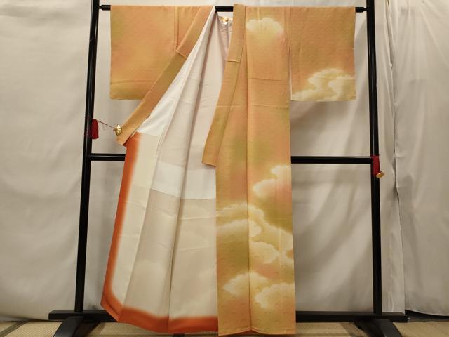平和屋着物■訪問着　雲取り文様　暈し染め　ますいわ屋扱い　正絹　逸品　未使用　AABI8420st