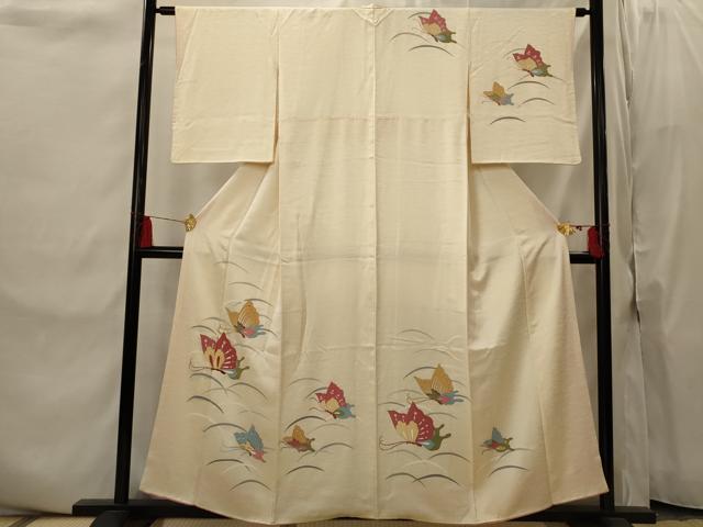 平和屋着物■訪問着　舞蝶文　金彩　正絹　逸品　AABI8422st