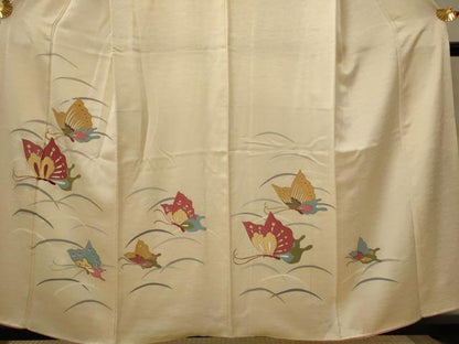 平和屋着物■訪問着　舞蝶文　金彩　正絹　逸品　AABI8422st
