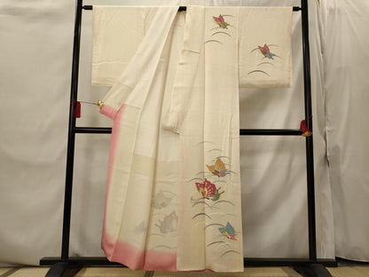 平和屋着物■訪問着　舞蝶文　金彩　正絹　逸品　AABI8422st
