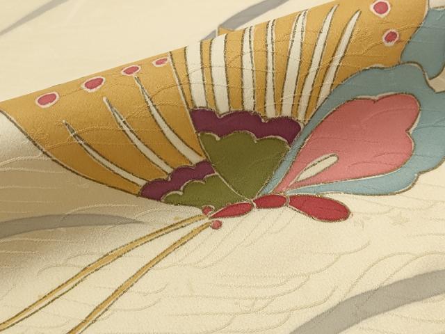平和屋着物■訪問着　舞蝶文　金彩　正絹　逸品　AABI8422st