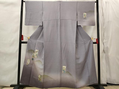 平和屋着物■訪問着 大文字焼き 暈し染め 金彩 正絹 逸品 AABI8432st
