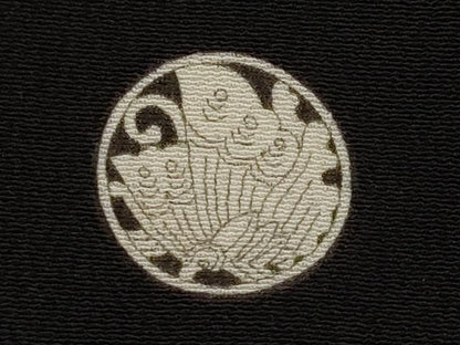 平和屋着物■豪華黒留袖 駒刺繍 花丸絵巻文 金彩 正絹 逸品 AABI8433st