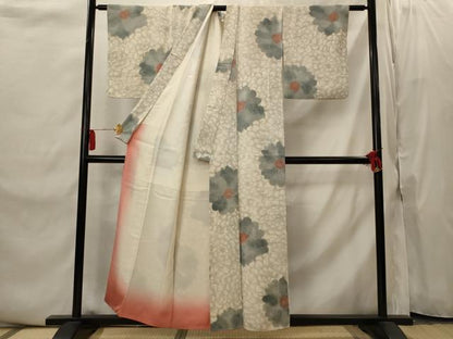 平和屋着物■上質な小紋 花尽し 暈し染め 正絹 逸品 AABI8440st