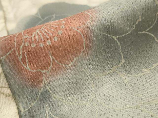 平和屋着物■上質な小紋 花尽し 暈し染め 正絹 逸品 AABI8440st