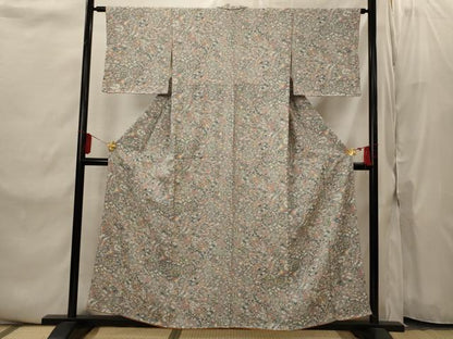 平和屋着物■上質な小紋 花尽し 正絹 逸品 AABI8443st