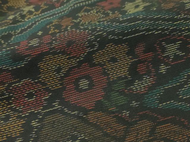 平和屋着物■本場大島紬　流水花文　正絹　逸品　AABI8445st