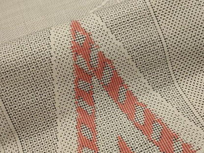 平和屋着物■本場大島紬　白大島　幾何学文様　150亀甲　正絹　逸品　AABI8449st