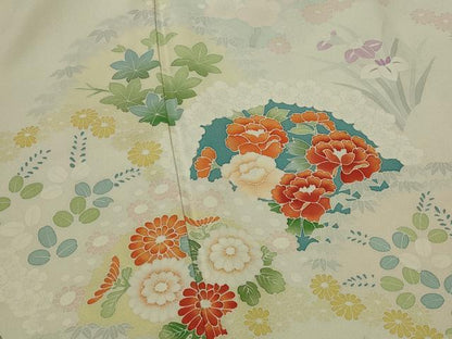 平和屋着物■訪問着　花青海波　正絹　逸品　AABI8466st