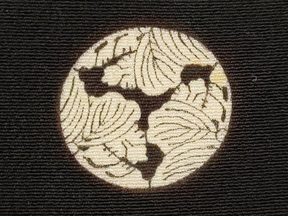 平和屋着物■豪華黒留袖　刺繍　舞扇文　暈し染め　銀彩　正絹　逸品　AABI8468st