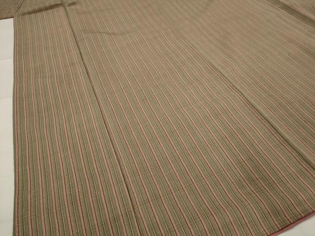 平和屋着物■上質な紬　縞　正絹　逸品　AABI8474st