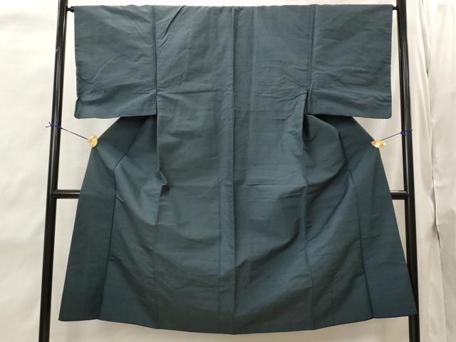 平和屋着物■男性　紬　格子　正絹　逸品　AABI8479st