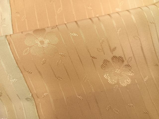 平和屋着物●長襦袢　無双仕立て　花地紋　暈し染め　正絹　逸品　AABI8482ph