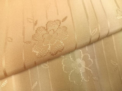 平和屋着物●長襦袢　無双仕立て　花地紋　暈し染め　正絹　逸品　AABI8482ph