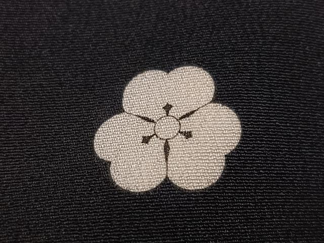 平和屋着物●豪華黒留袖　渡り橋風景草花文　金彩　正絹　逸品　AABI8483ph
