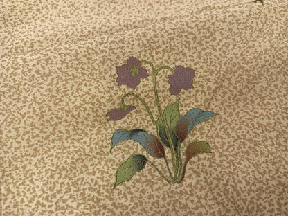 平和屋着物●訪問着　兎草花文　正絹　逸品　AABI8484ph