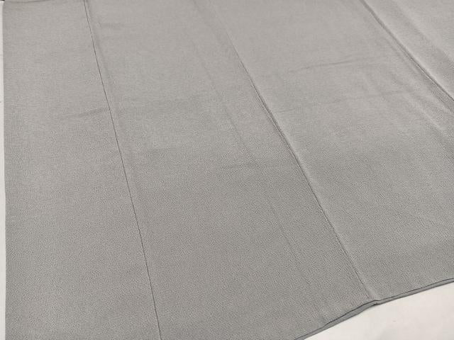 平和屋着物●上質な色無地　潤色　鬼しぼ縮緬　正絹　逸品　AABI8488ph